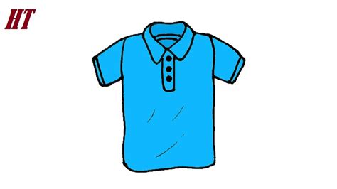 How To Draw A Collared Shirt Easy Step By Step Youtube