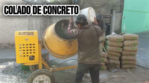 Revoltura De Concreto Con Trompo Colado YouTube