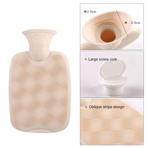 Ml Pvc Hot Water Bottle Pcs Set Dark Brown