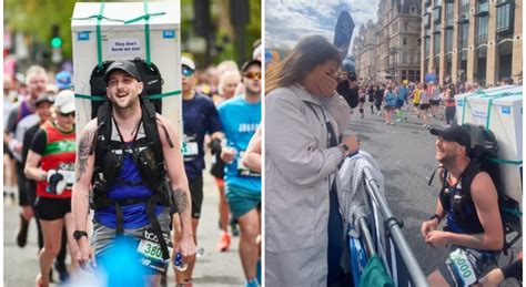 Corre La Maratona Con Un Frigo Sulle Spalle Per Aiutare Il Migliore