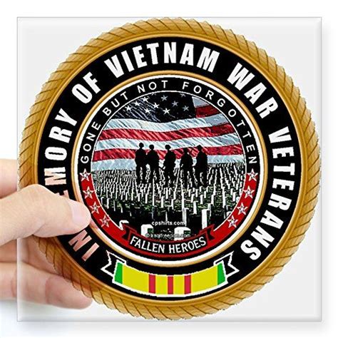 Cafepress Vietnam War Veterans Oval Sticker Square Bumper Sticker Car