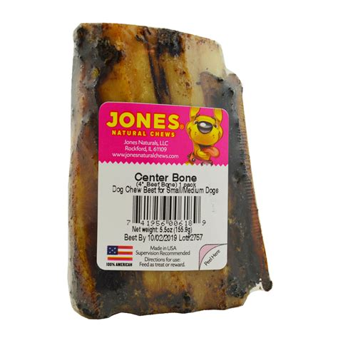 Jones Natural Chews 4 Beef Center Bone 1pk Dog Bone Petsense