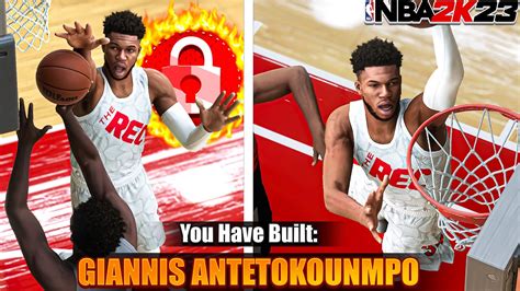 This 6 11 Giannis Antetokounmpo Build With Lock Take Dominates The Rec On Nba 2k23 Youtube