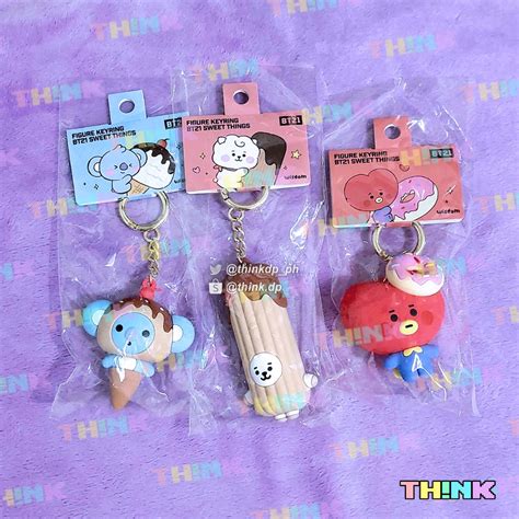 Bt21 Sweet Things Figure Keyring Bts Koya Rj Tata Churro On Hand Hobbies And Toys