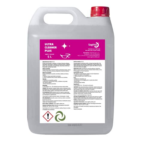 ULTRA CLEANER PLUS 5L - Sagitta, špecialista na očnú optiku