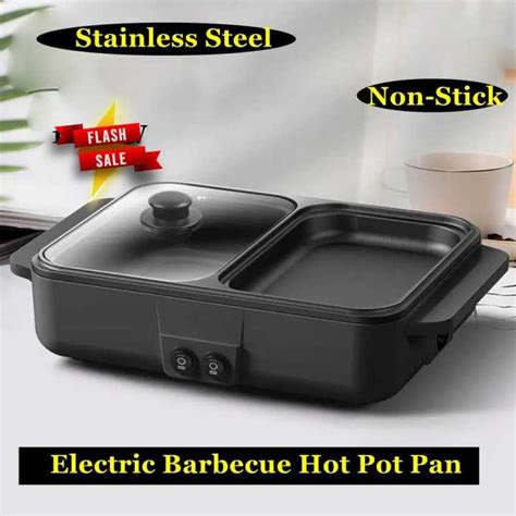 Mini Hot Pot Electric Grill Multi Function Roasting And Boiling One Pot Home Small Baking Pan