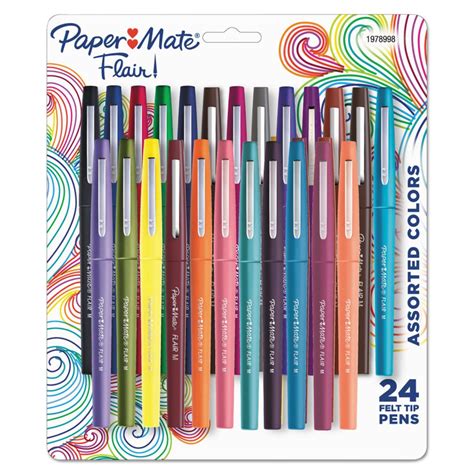 Paper Mate Point Guard Flair Felt Tip Porous Point Pen Stick Medium