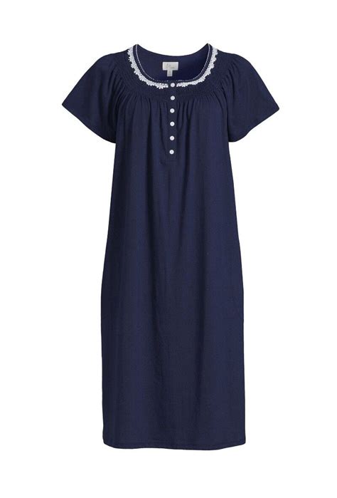 Aria Womens 4x 26w 28w Short Sleeve Cotton Nightgown With Pockets