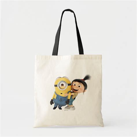 Despicable Me Minion Stuart Agnes Tote Bag Zazzle