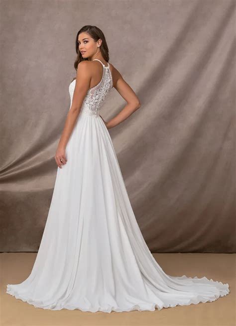 Azazie Annalise BG Wedding Dresses Azazie Halter Top Wedding Dress