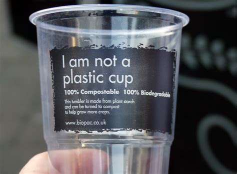 An Eco Friendly Plastic Cup That Is Made Form An Alternative Material