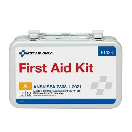 First Aid Only Person Ansi A Metal First Aid Kit Saf T