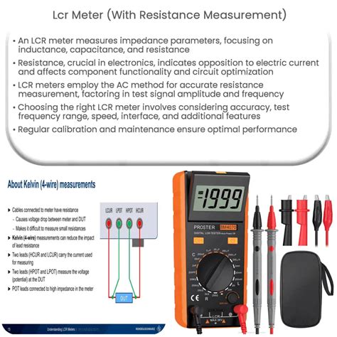 LCR Meter With Resistance Measurement How It Works Application