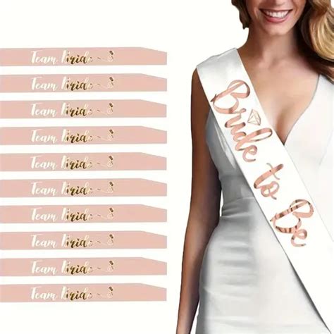 7 Pcs Faixas Para Despedida Solteira Chá Lingerie Team Bride MercadoLivre