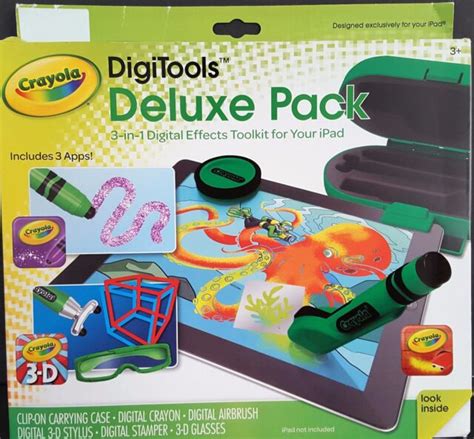 Crayola Digitools Deluxe Pack 3 In 1 Digital Effects Toolkit For Your