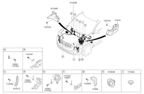 Front Wiring 2020 Kia Sorento