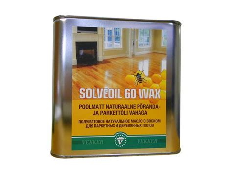 масло для пола VEKKER Wood Oil Solveoil 60 Wax с воском 1л, арт ...