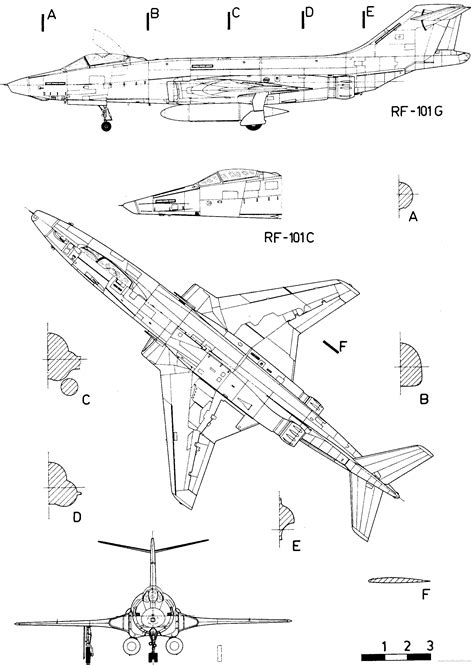 McDonnell Douglas F 101 Voodoo Model Airplanes Reconnaissance