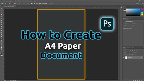 How to Create an A4 Paper Size Document in Photoshop - A4 Paper Size in ...