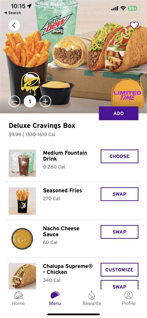 Deluxe Cravings Box R Tacobell