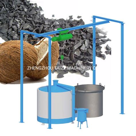 Coconut Shell Briquette Charcoal Making Machine Of Wood Charcoal