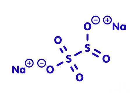 Sodium Metabisulfite Chemical Structure Photograph By Molekuulscience