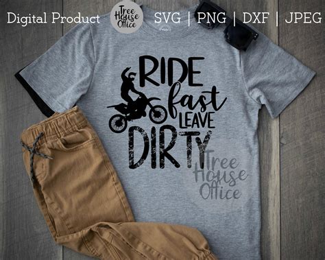 Ride Fast Leave Dirty Svg Dxf Png Jpeg Motocross Clip Art Etsy