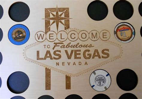 Las Vegas Poker Chip Display Frame Insert SALE Laser-engraved | Etsy