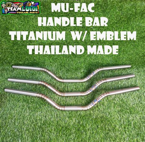 MU FAC TITANIUM HANDLE BAR W EMBLEM FOR NMAX PCX UNIVERSAL THAILAND