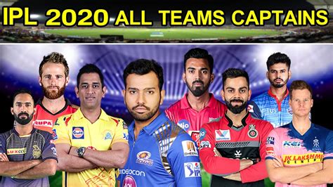 IPL 2020 ALL TEAMS CAPTAINS LIST Peoplespost Tv YouTube