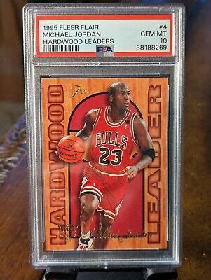 1995 Fleer Flair Michael Jordan 4 Hardwood Leaders PSA 10 Gem Mint EBay