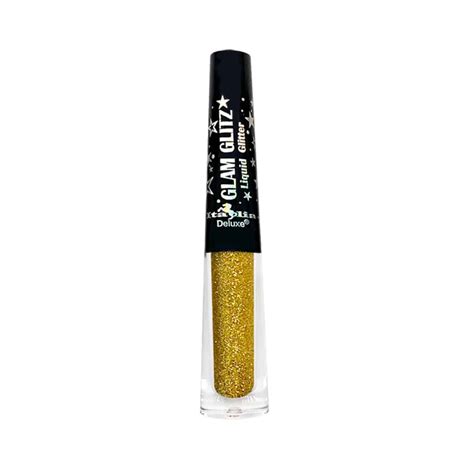 Delineador Liquido Glitter Glam Metallic Yellow Italia Deluxe Luces