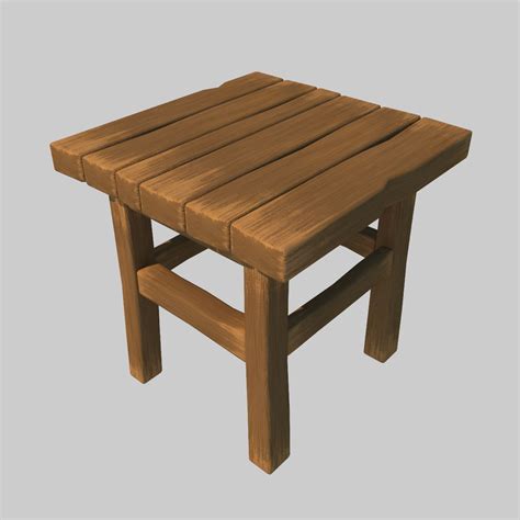 Cartoon table set 3D Model $12 - .max .fbx .obj - Free3D