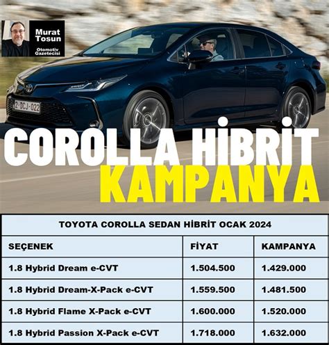 Toyota Hibrit Fiyat Listesi Ocak Toyota Corolla Hibrit