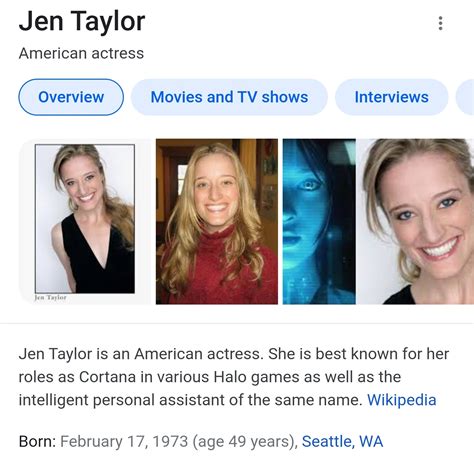 It's Jen Taylor's (The voice of Cortana, Halsey and The Weapon) birthday today! Happy birthday ...