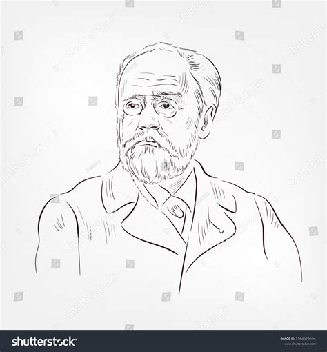 Emile Zola Vector Sketch Illustration Stock Vector (Royalty Free ...