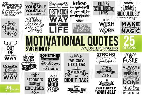 Motivational Quotes SVG BUNDLE.