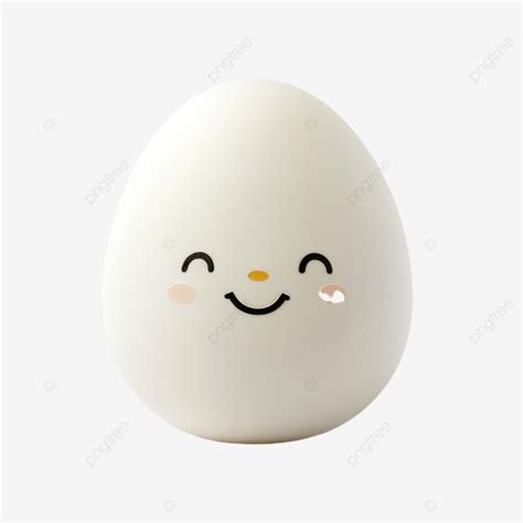 Cute And Playful Kawaii Egg With Smiley Face Kawaii Egg Smiley Face