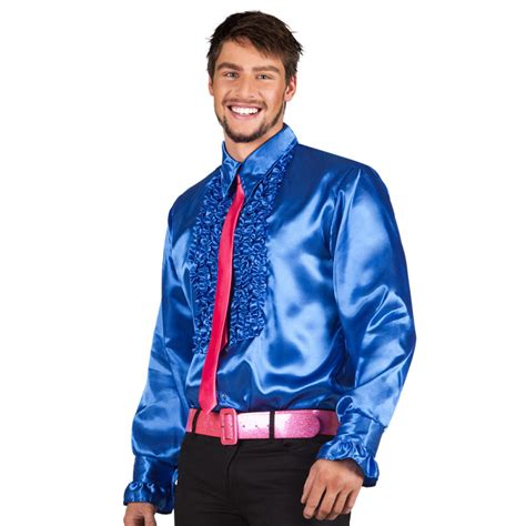 Chemise Disco Bleu Royal AU FOU RIRE Paris 9