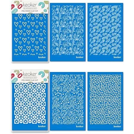 Amazon Keoker Polymer Clay Silk Screen Silk Screen Stencils For