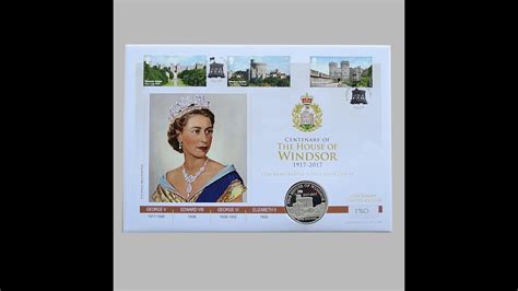 House Of Windsor Centenary Silver Pounds Coin Cover Uk First