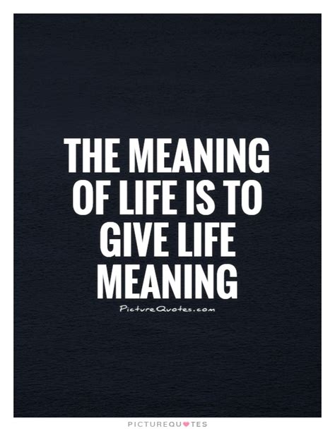 meaning  life   give life meaning picture quotes
