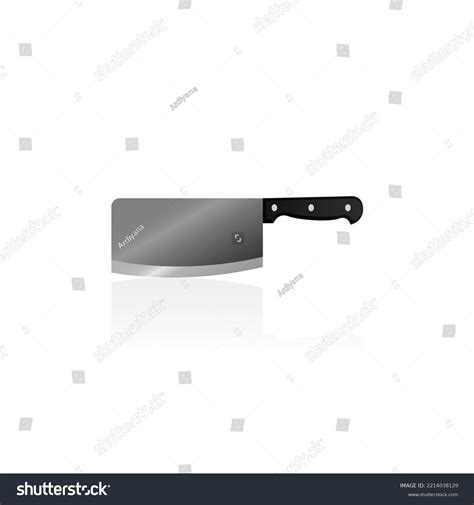 Realistic Butcher Knife Vector Graphics Stock Vector (Royalty Free ...