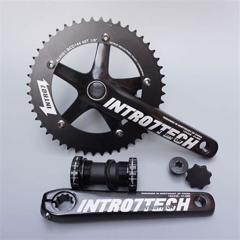 Intro Alumniun Alloy Crankset Fixed Gear Crank T Mm Single Speed