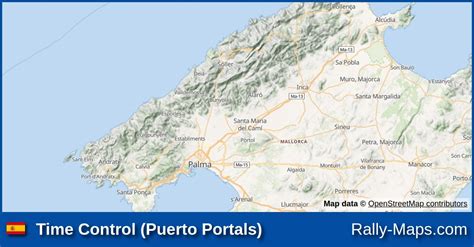 Time Control Puerto Portals Stage Map Rally Cl Sico Isla De