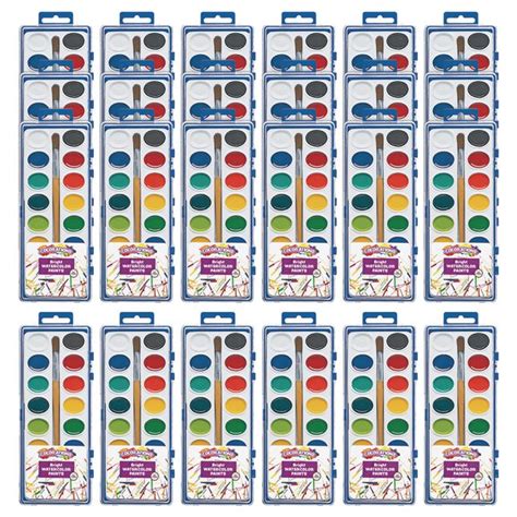 Colorations® Washable Watercolor Pain Palettes 16 Colors 24 Sets