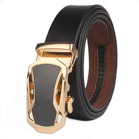 VOHIO Famous Brand Belt Men 100 Good Quality Cowskin Genuine Luxury