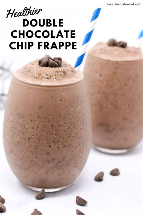 Double Chocolate Chip Frappe Recipe Frappe Recipe Chocolate Chip