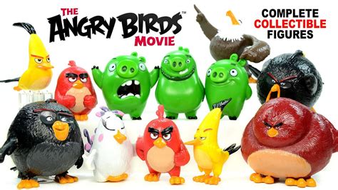 The Angry Birds Movie 2016 Complete 12 Collectible Figures W Red Chuck