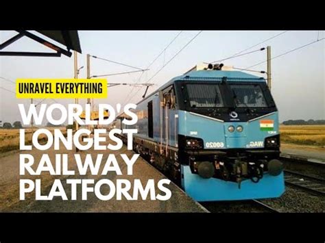 Top 5 World S Longest Railway Platform YouTube